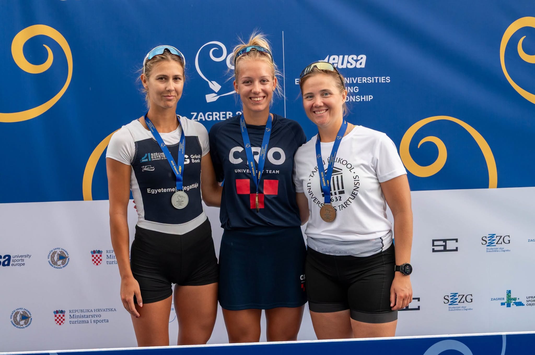 Érmekkel tértek haza a Széchenyi-egyetem sportolói az egyetemi evezős Európa-bajnokságról